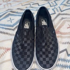 Vans Black Slip-On Sneakers Classic Design